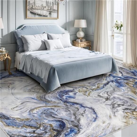 6x9 Area Rugs for Living Room Modern Abstract Rug for Bedroom for Dining Room - Picture 5 of 7